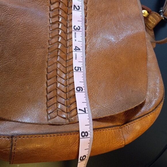 Vilenca Holland Light Brown Soft Leather Crossbody bag - Picture 10 of 12